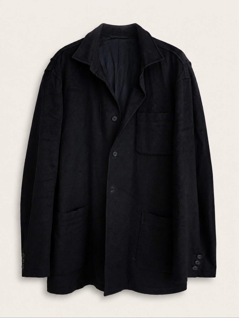 Façonnable Men's Navy Wool Car Coat Blazer Jacket XXL